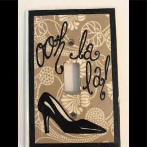 All Fired Up Single Light-switch Panel Cover Ooh La La Girly